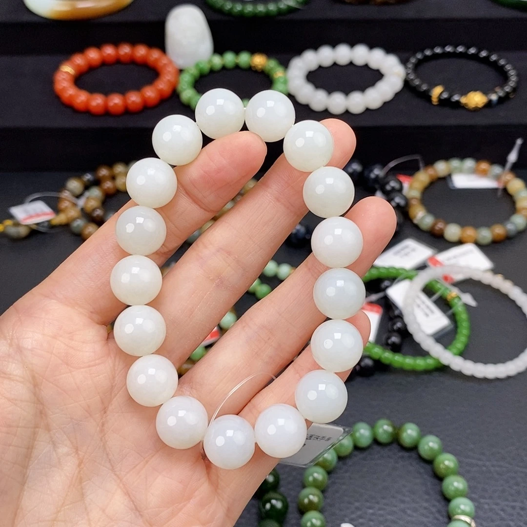 和田玉未镶嵌手链