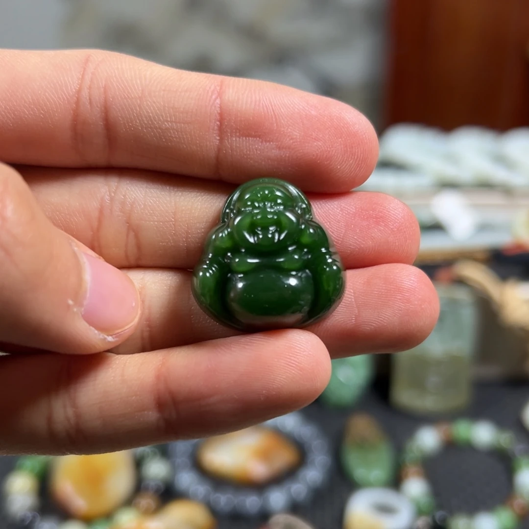 和田玉未镶嵌吊坠(不含链)