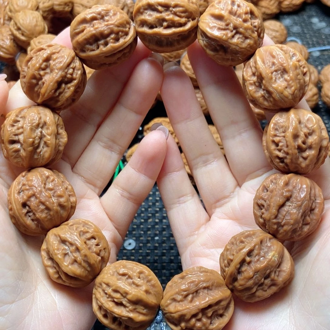 文玩核桃手串粗筋方墩