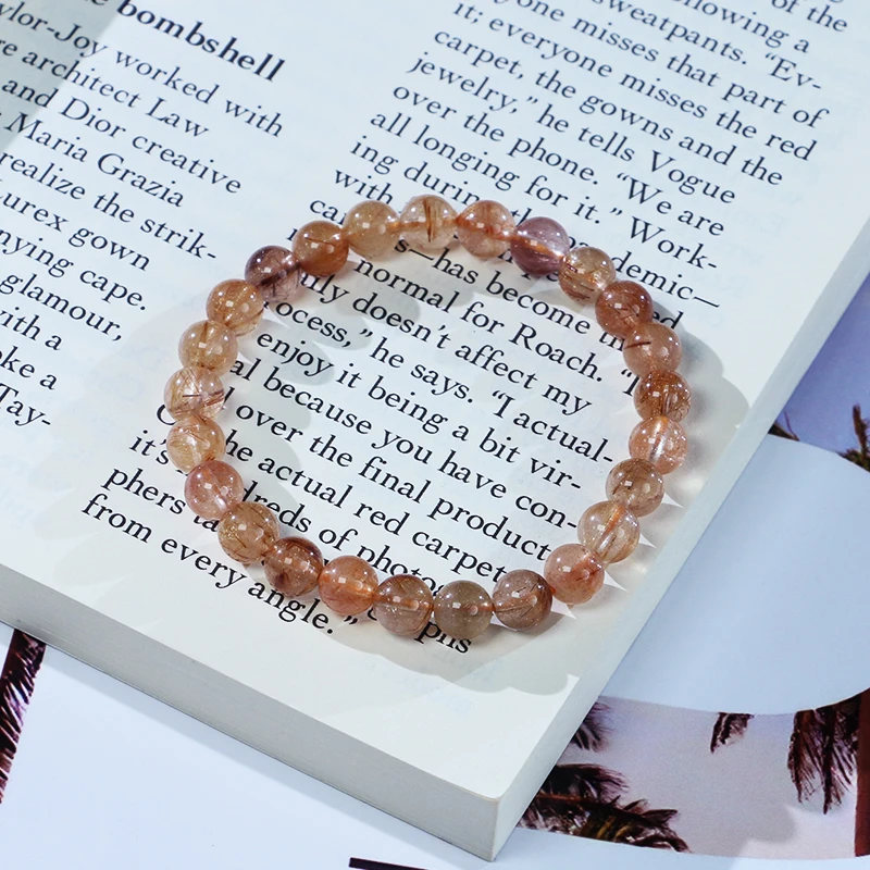 【七七推荐】7mm发晶单圈手链（多样性发其一）