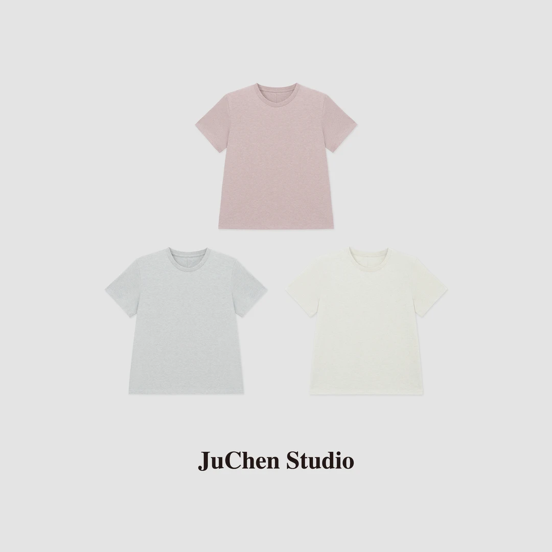 LIBOSHU“欧若美学”重塑早春定染花纱后中缝棉短袖 SS22376XP-16