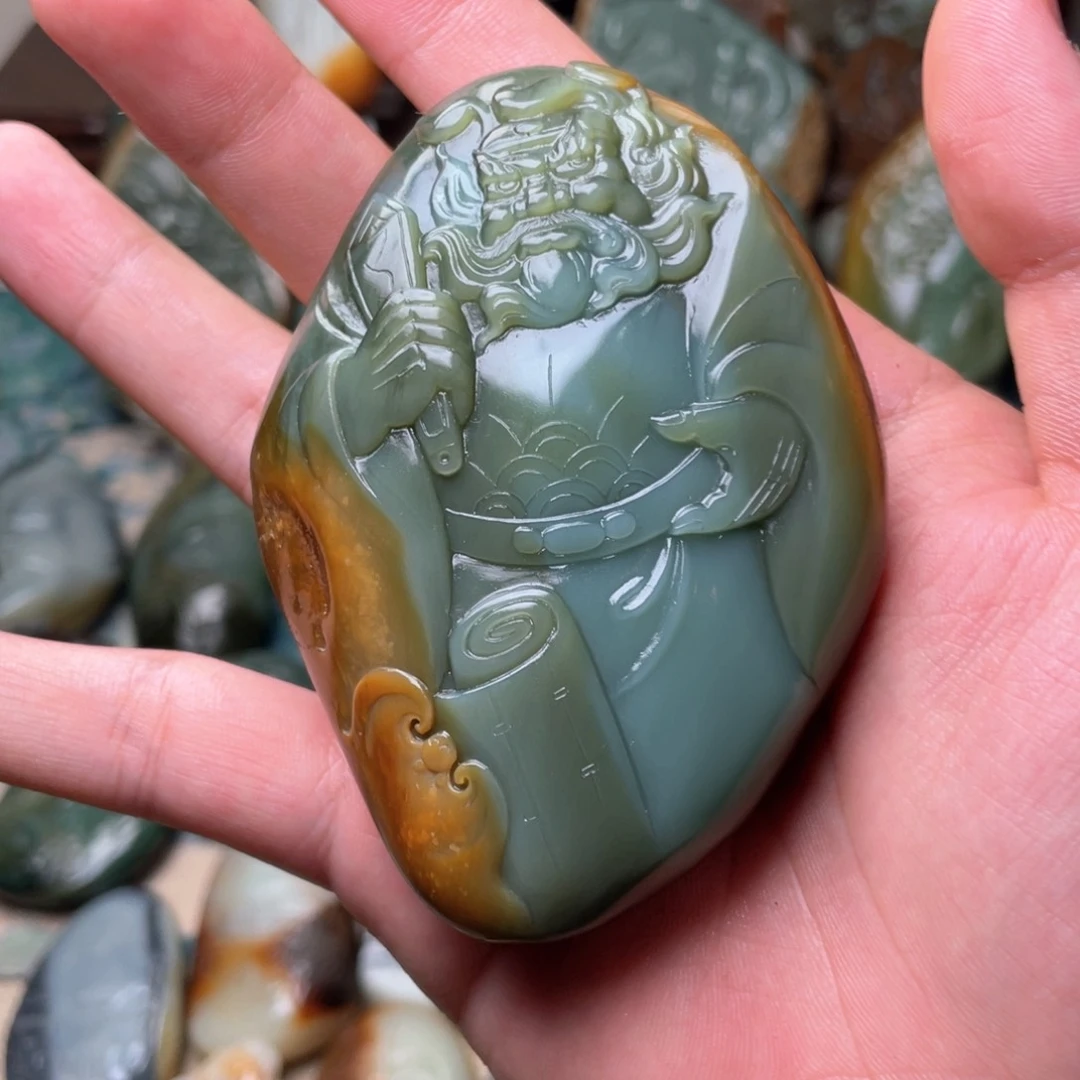 和田玉未镶嵌挂件钟馗