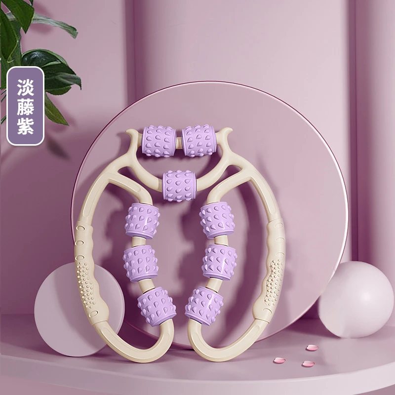 【星星推荐】环形夹腿器夹小腿按摩器腿部放松六轮腿部按摩器