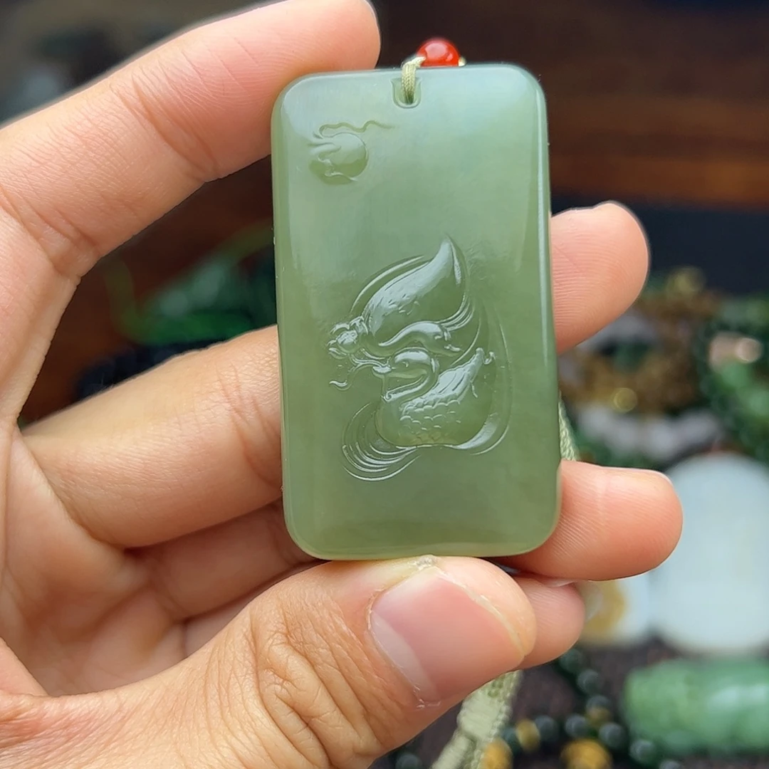 和田玉未镶嵌挂件