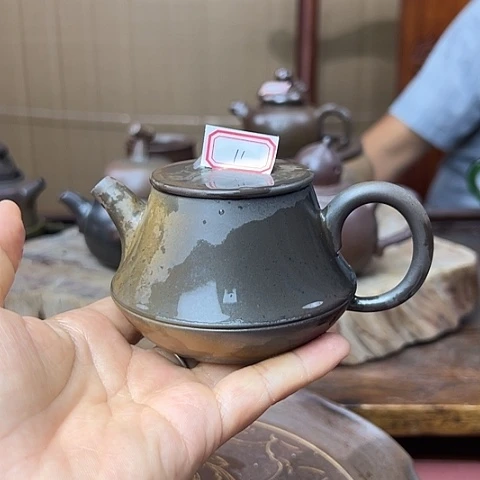 戬谷龙窑柴烧茶壶11