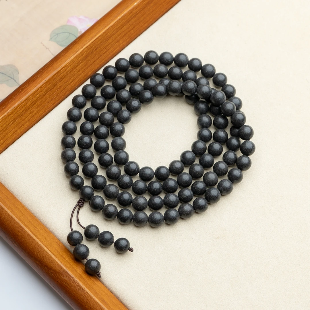 安魂香合香珠 8mm多圈手串 圆珠素串非遗工艺手链饰品