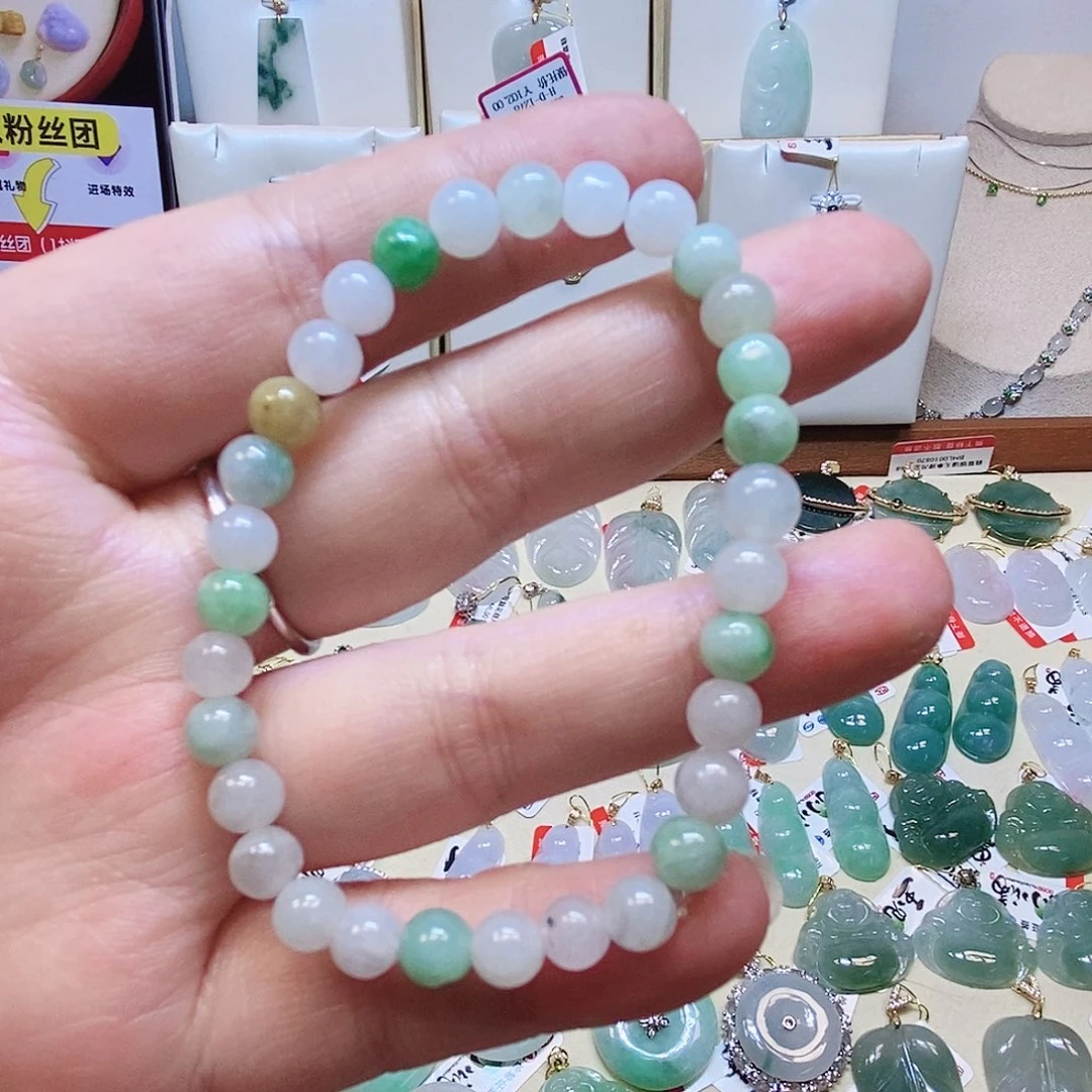 翡翠颈饰未镶嵌风****温银链链接