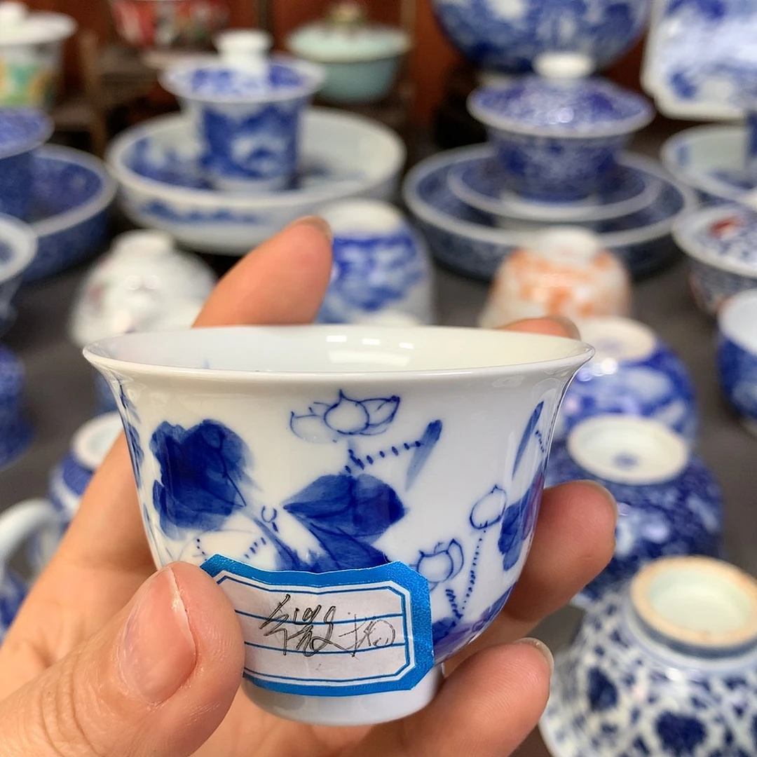 【闪购商品】瓷片福***果景德镇陶瓷主人杯