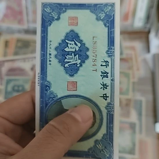 纸中央银行贰角孙像