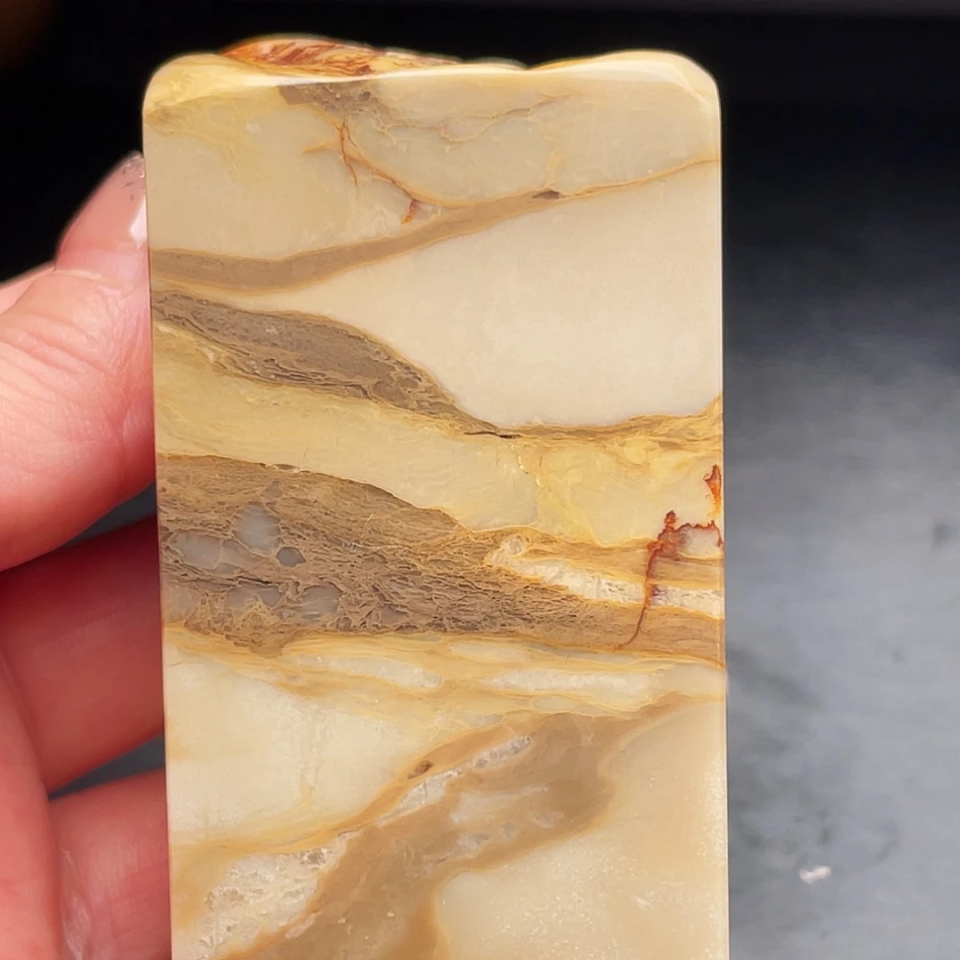 田黄石昌化石手把件印章摆件