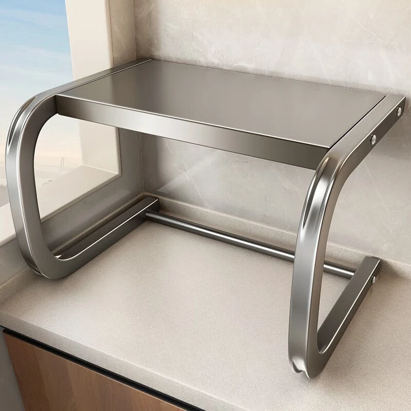 微波炉置物架厨房电饭煲台面烤箱支架家用双层架子桌面多功能收纳