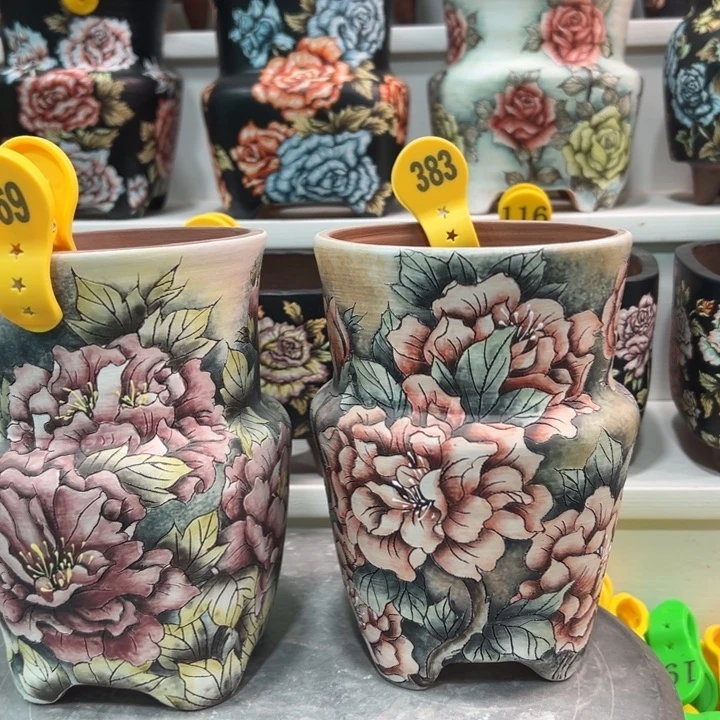 喜****紫砂花盆水晶花盆369