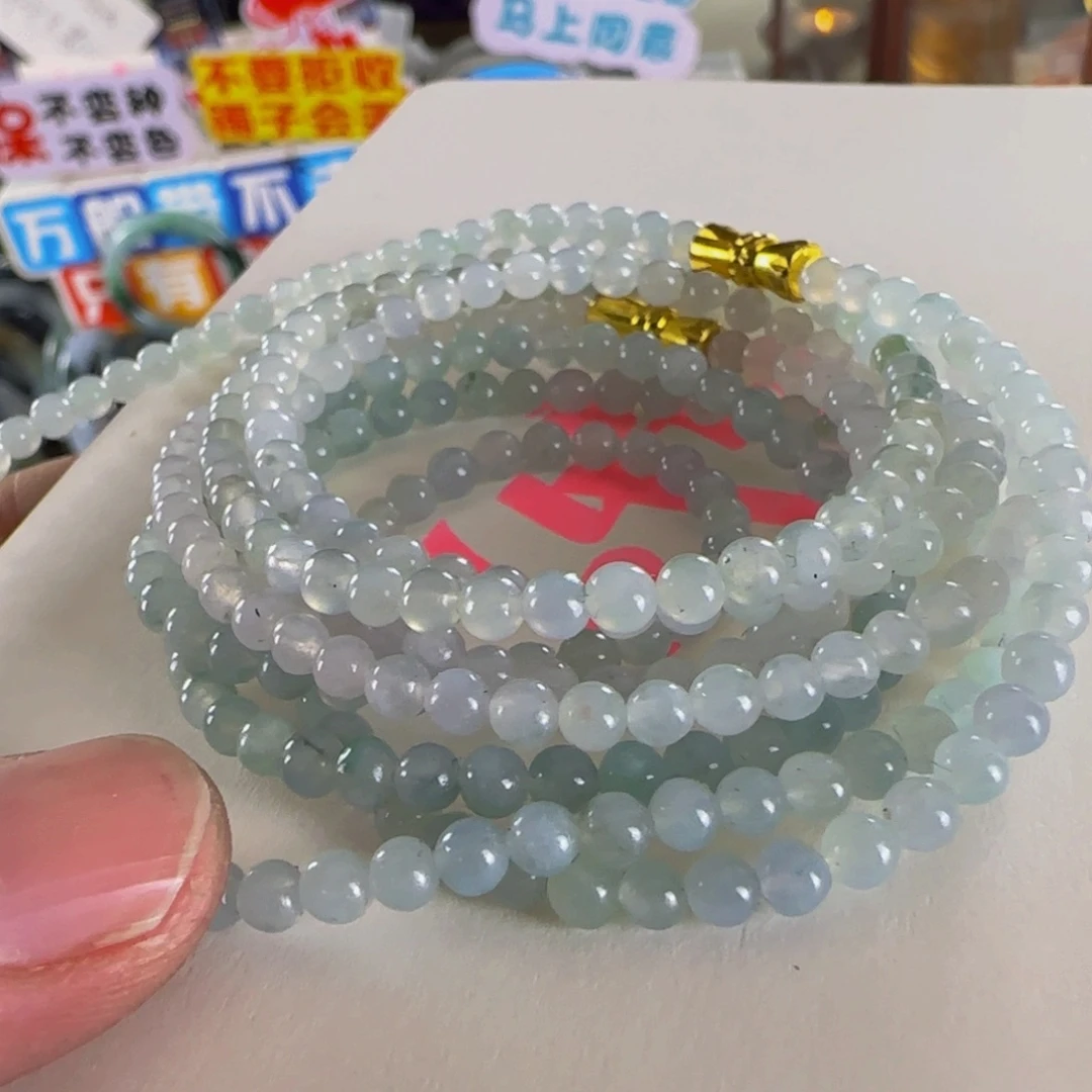 未镶嵌手串翡翠莲*荷老坑