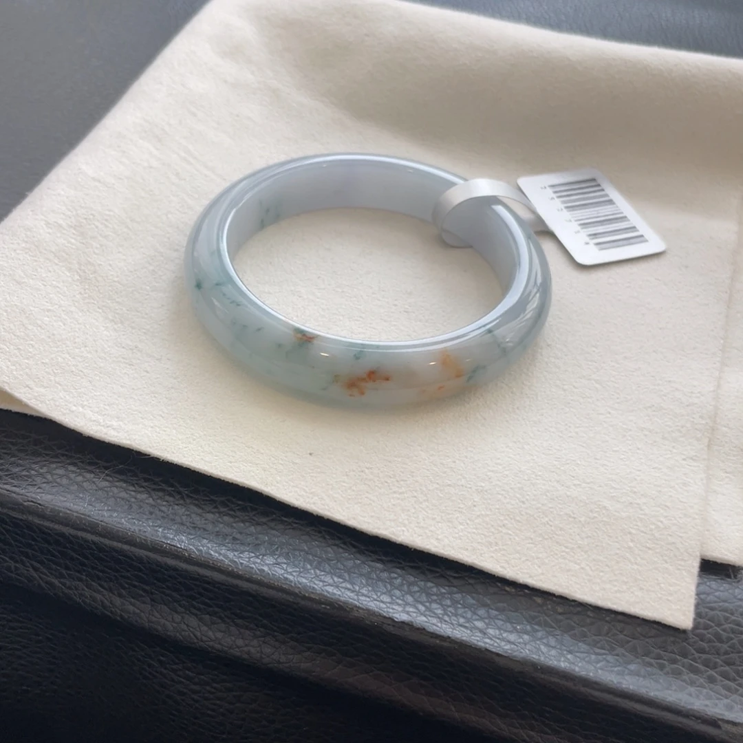 翡翠未镶嵌手镯纹51正圈