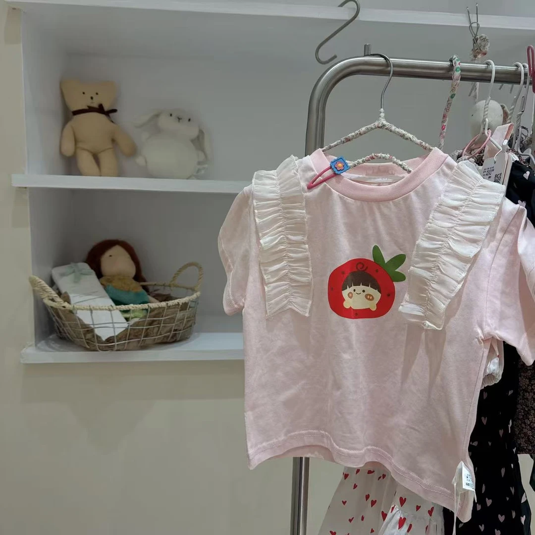 XQ-2029女童夏季夏款娃娃领T恤