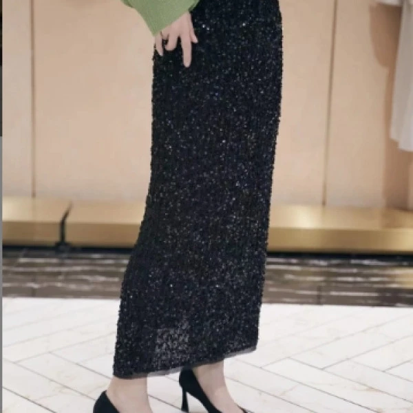 S流光溢彩珠片半裙