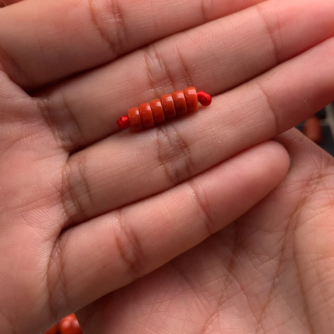 南红玛瑙精工直切隔片5+未镶嵌