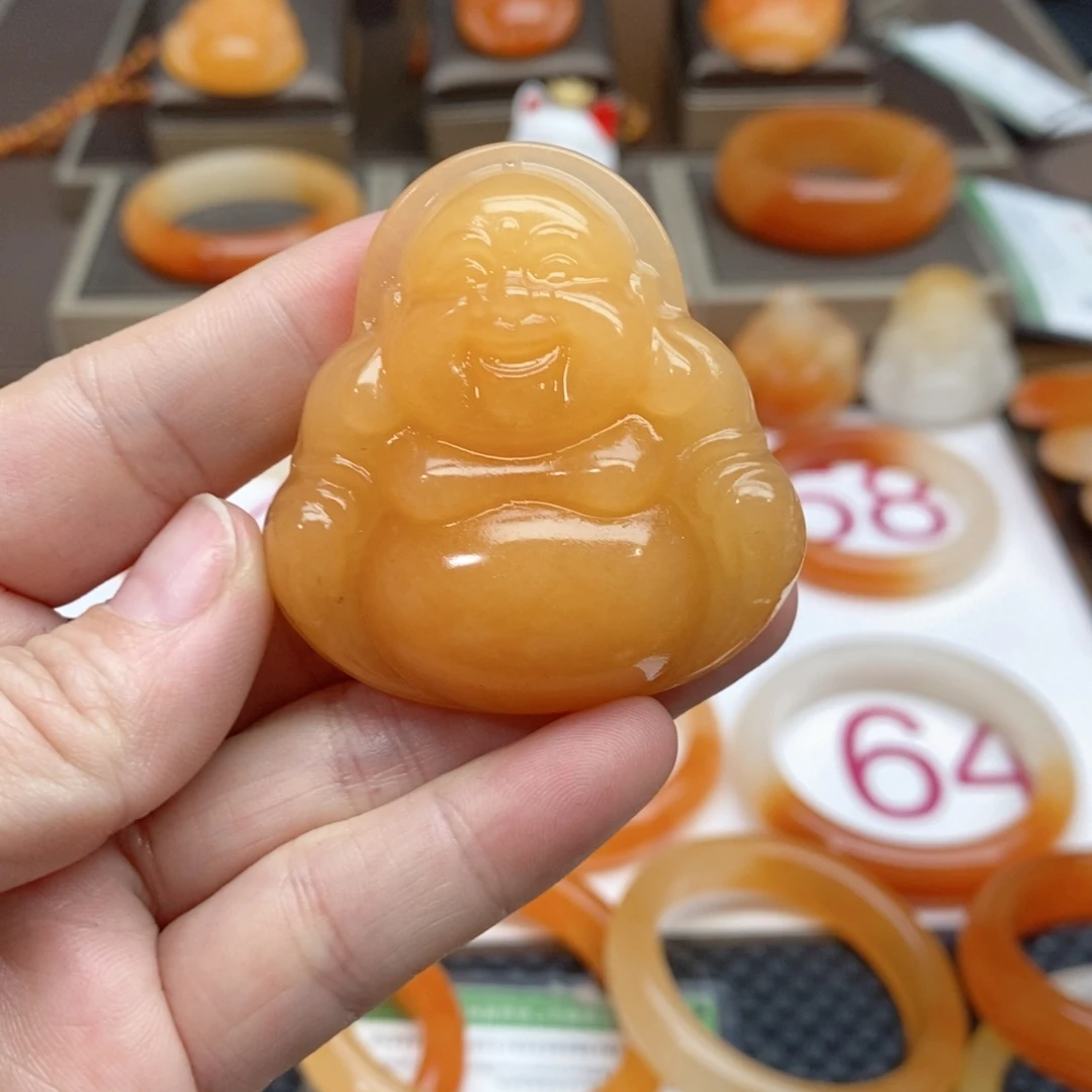 石英质玉（黄龙玉）手镯未镶嵌