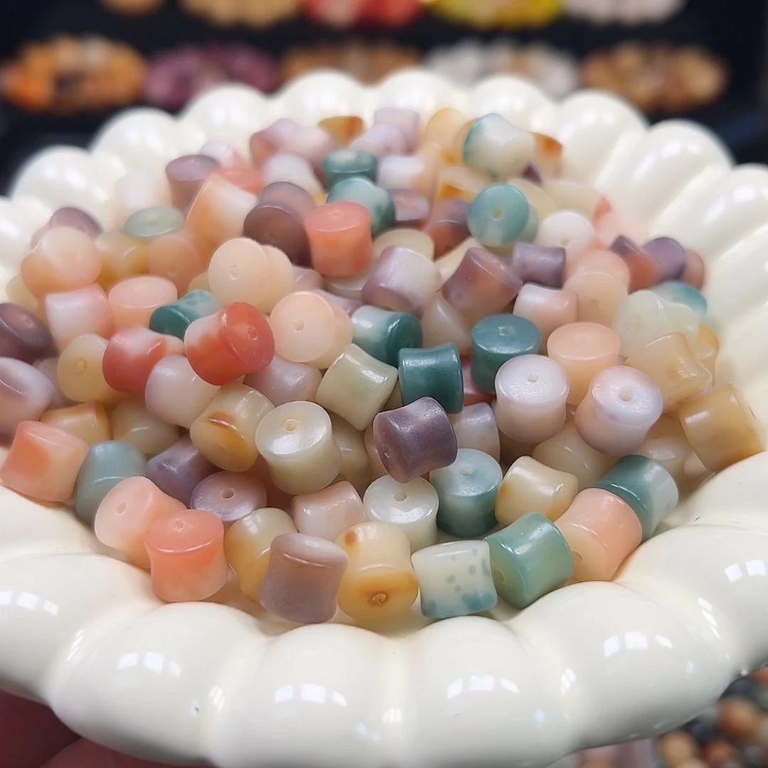 菩提根/象牙果手串卡10非料花皮竹节55颗