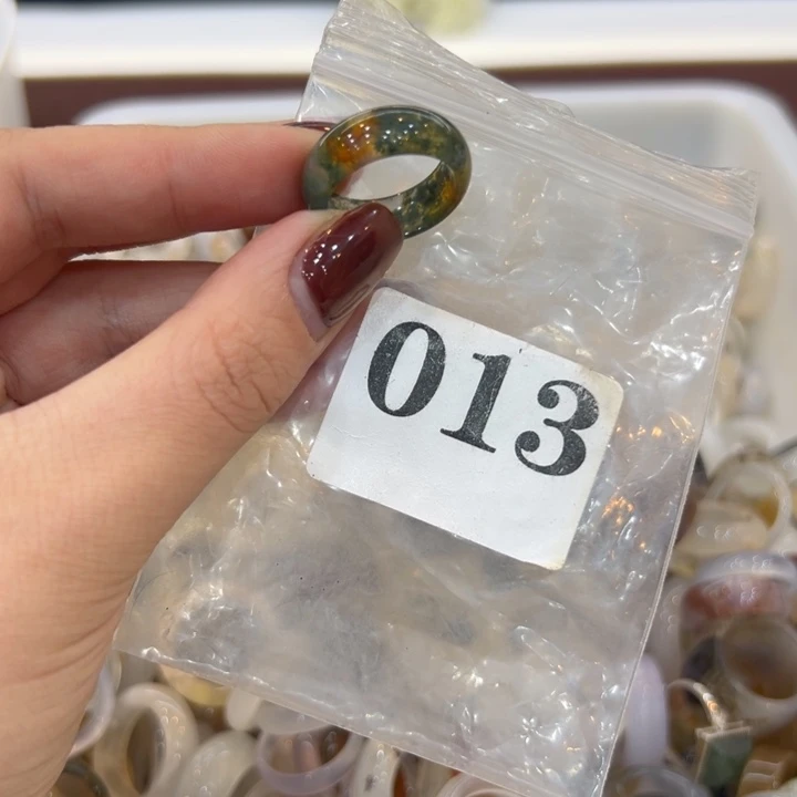 玛瑙/玉髓合金戒指13港18