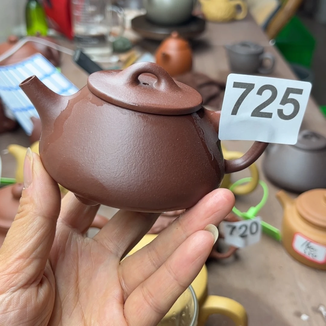 紫砂茶壶底槽清瑕疵130cc