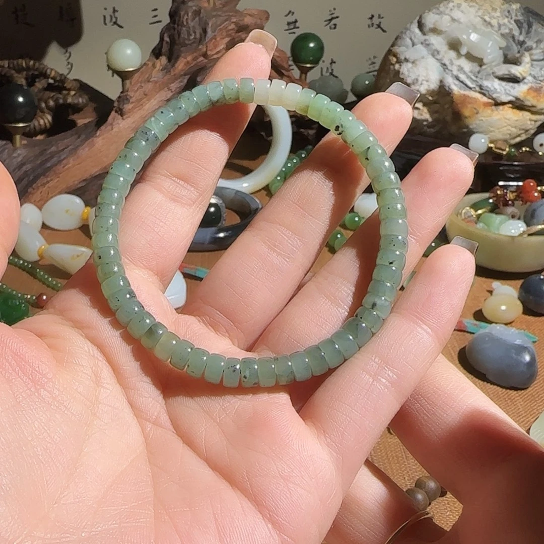 和田玉未镶嵌手链