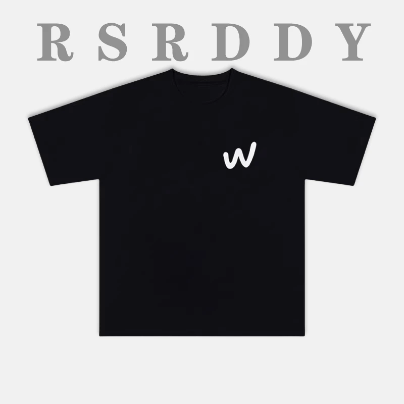 RSRDDY潮流帅气小众设计感潮牌短袖美式夏季宽松男士半袖男生短袖