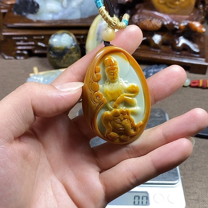 和田玉未镶嵌挂件