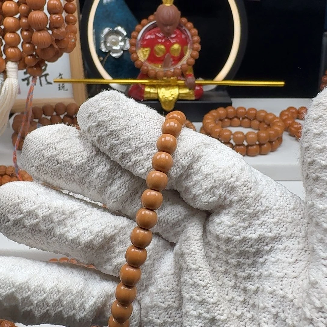 红***笑猴头核桃手串猴头老邢7