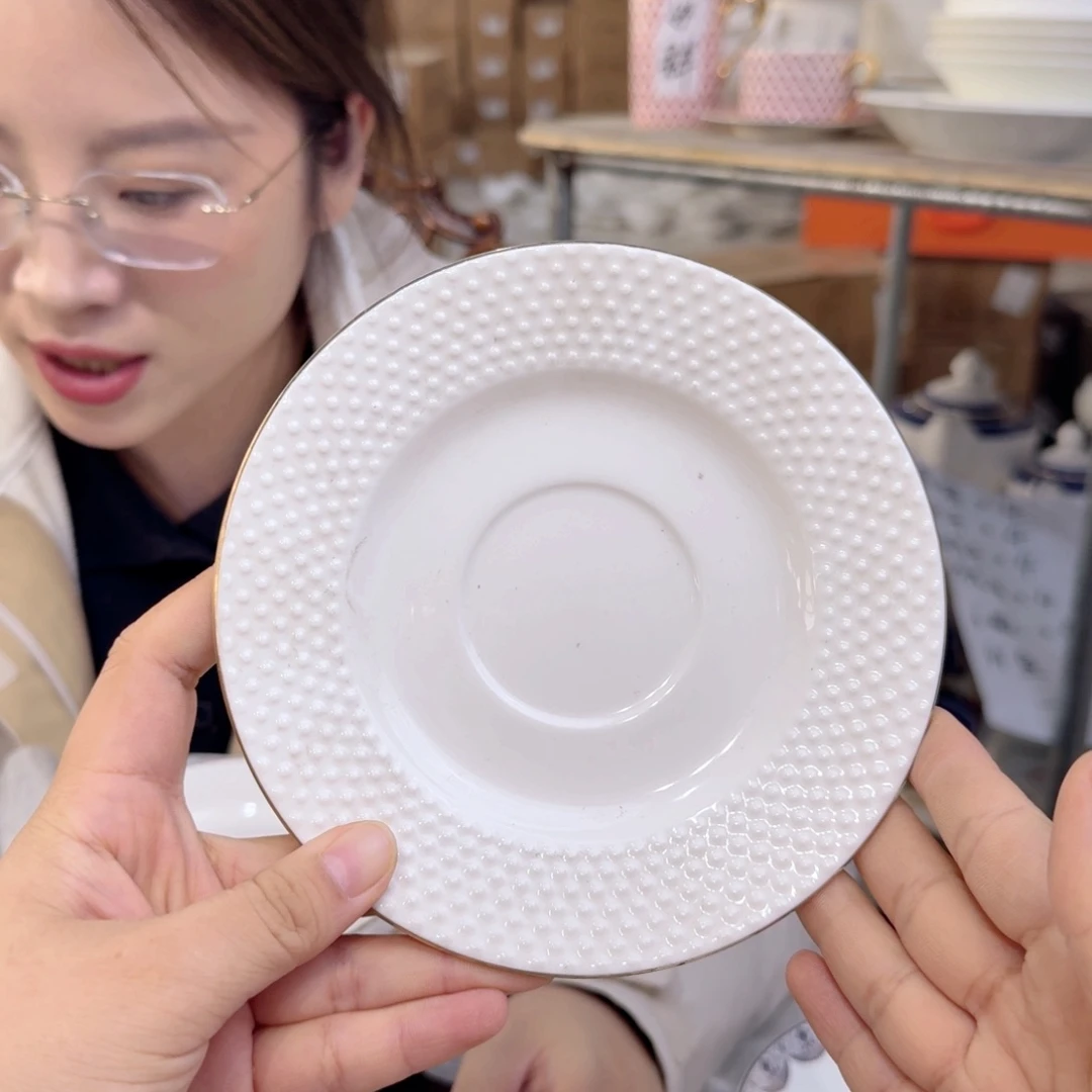 骨瓷骨瓷6英寸味碟15cm 10个实用外贸骨瓷