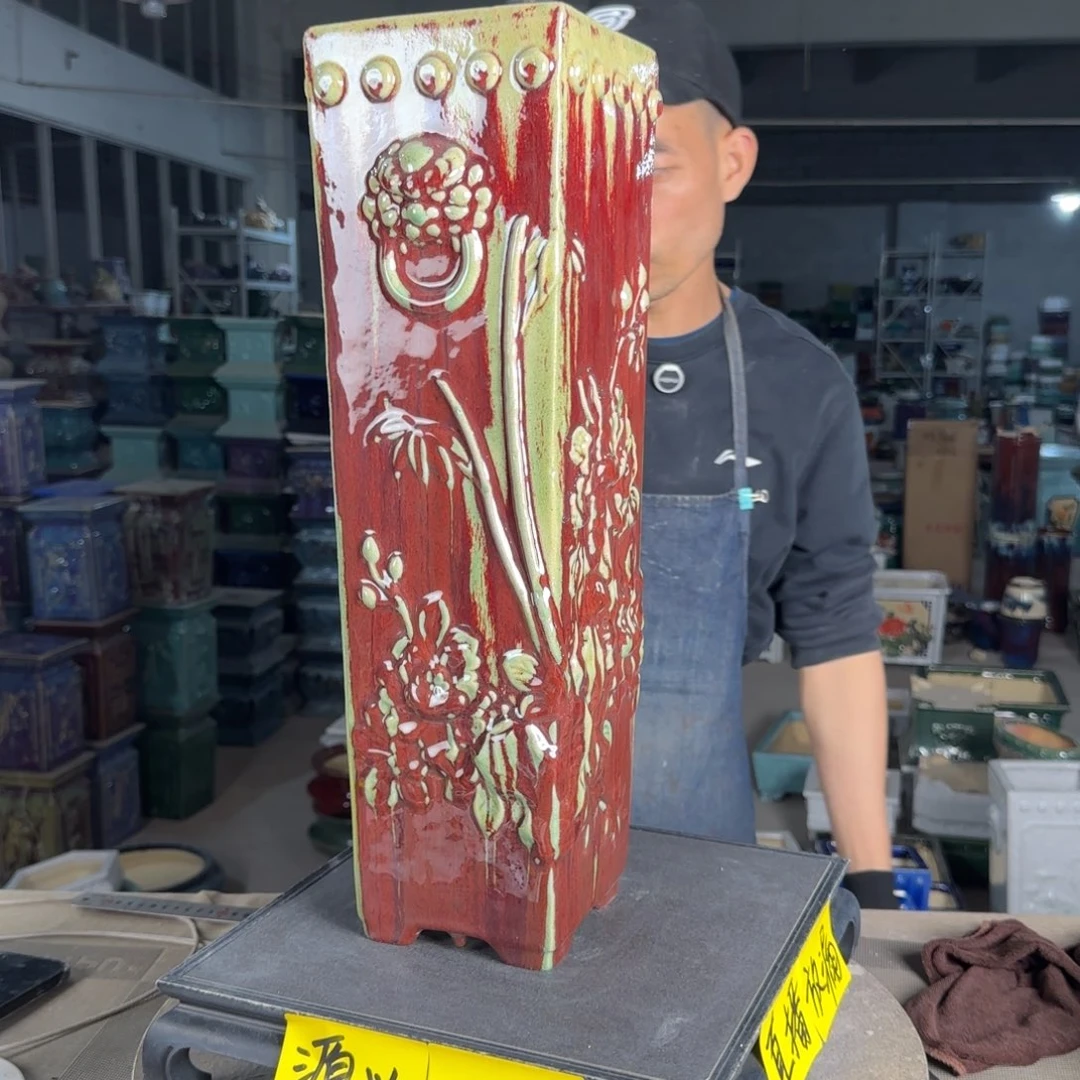 石湾花盆内口10，高48