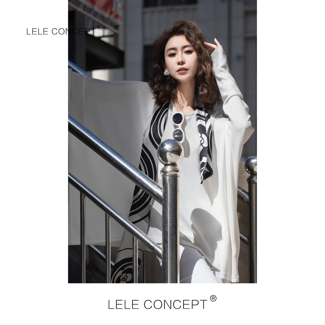 LELE CONCEPT丨「丽」百搭时尚高级感宽松蝙蝠袖小衫上衣S0420