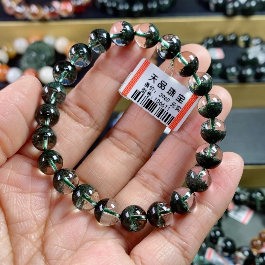 水晶手链未镶嵌绿幽灵手链106611