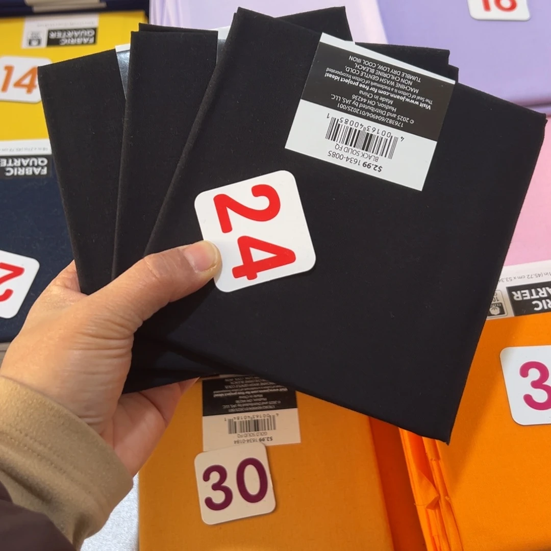 棉3片纯棉品牌小布块45.50厘米一片黑色