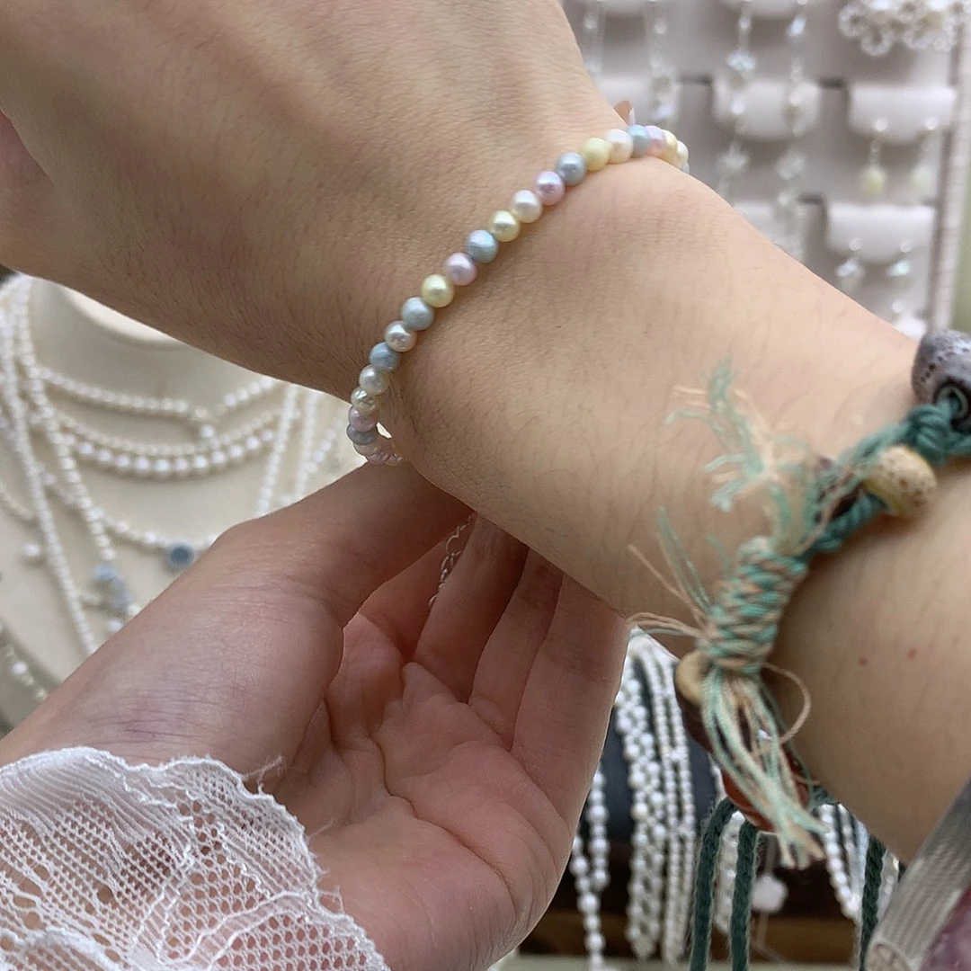 耳饰淡水珍珠银S925镶嵌