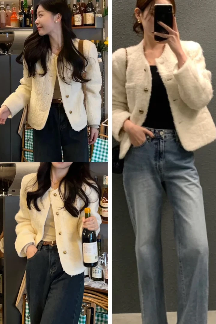 红～春季商场在售经典百搭小香风外套（实拍看图三）