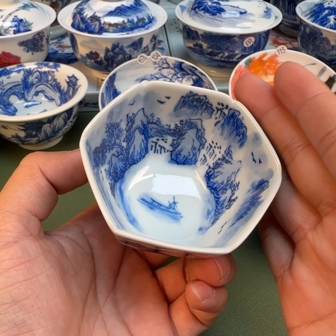 纯手工纯手绘茶具石头155