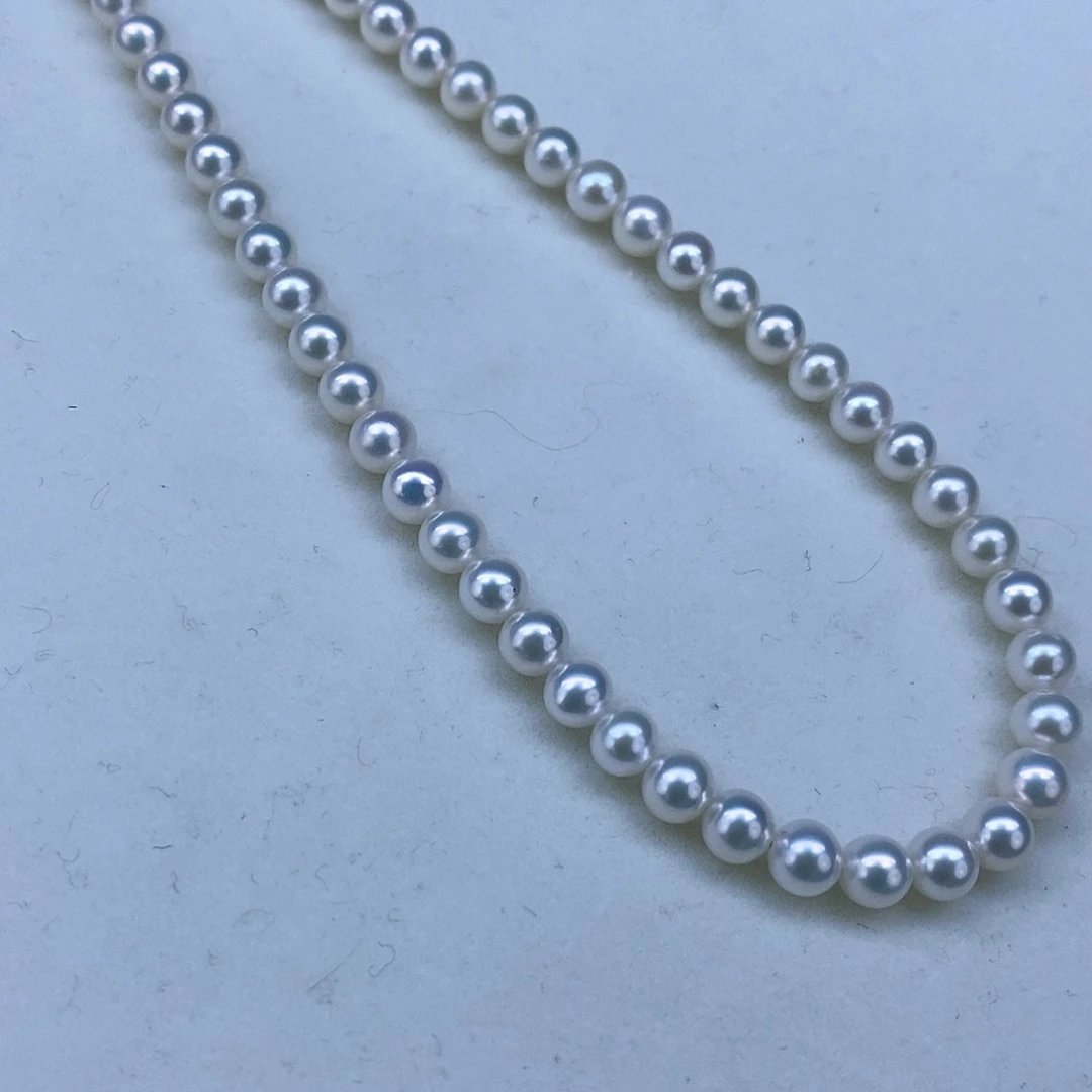 淡水珍珠颈饰18K金镶嵌➕5.6高品澳绿炫彩极光