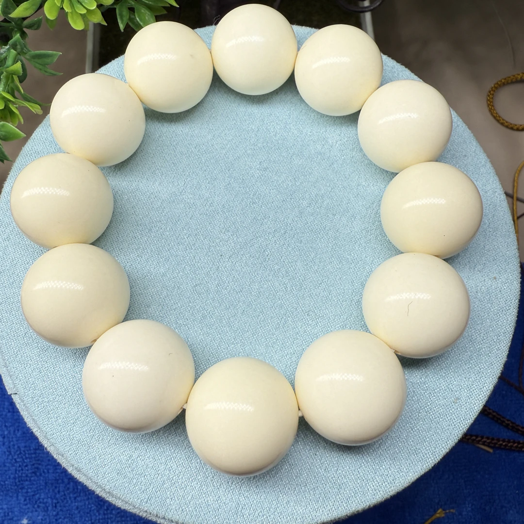 A78人工养殖鹿角雕刻2.0x12颗圆珠