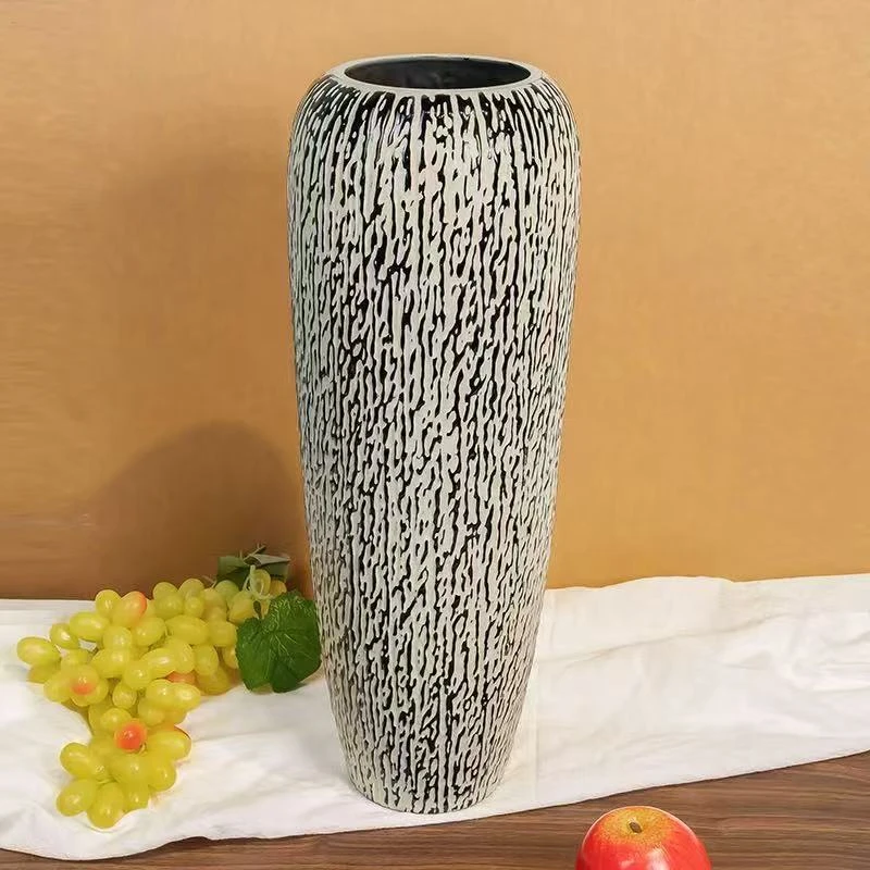 树皮纹丨落地龙柳玻璃大罐仿瓷工艺