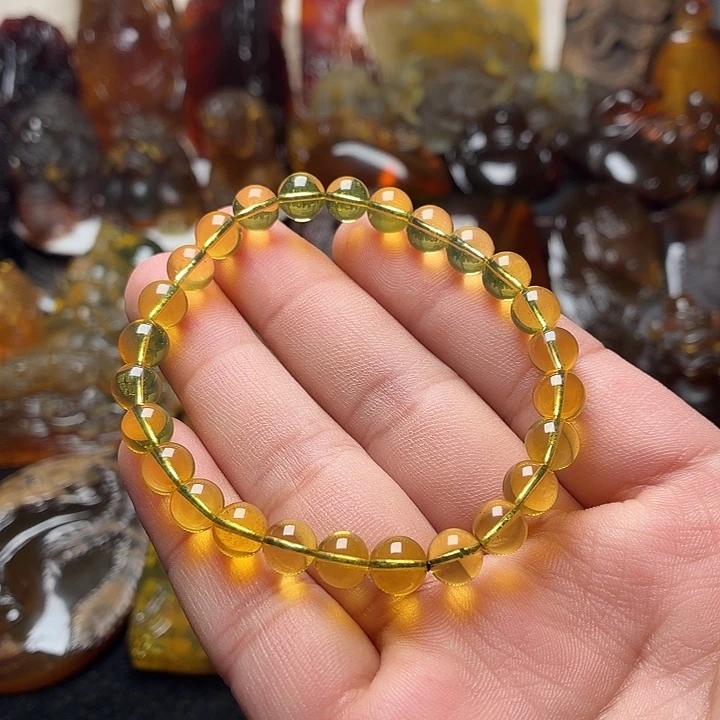 琥珀未镶嵌颈饰7➕金兰153