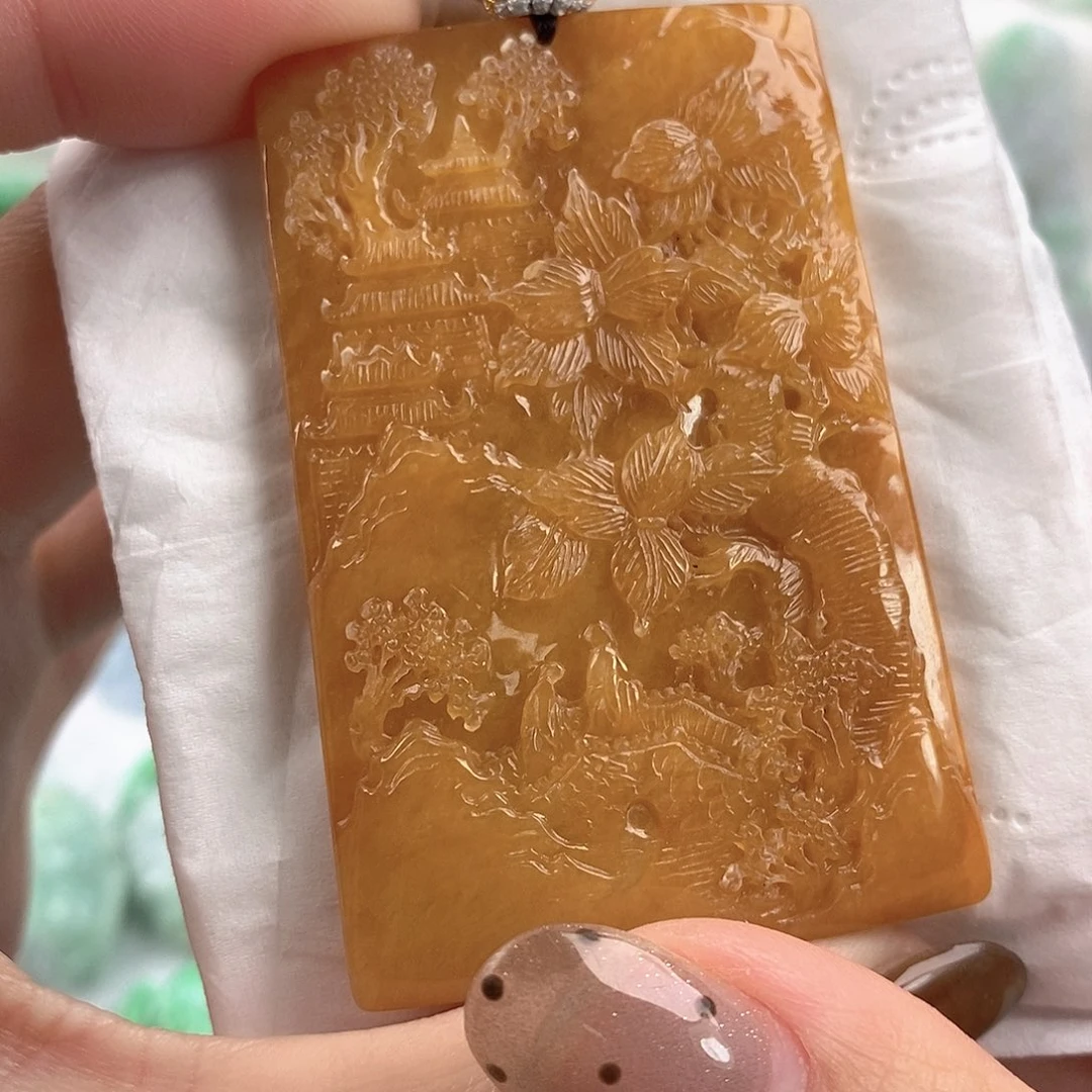 翡翠未镶嵌颈饰翡翠