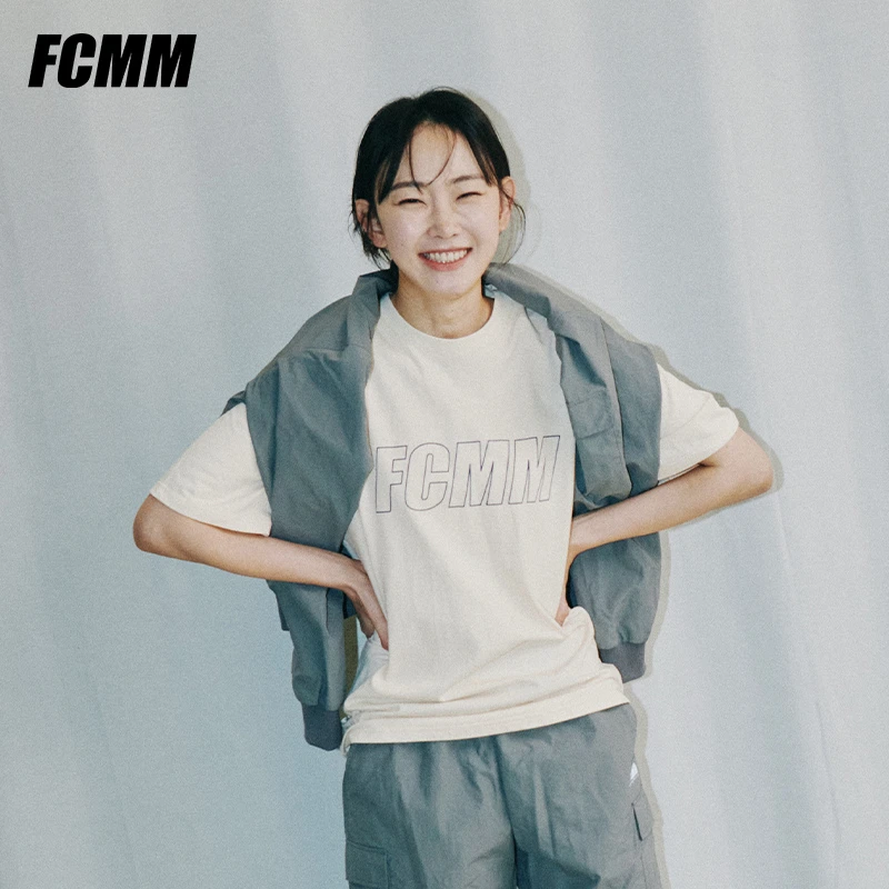 【起司在韩国专属】FCMM春夏潮牌圆领纯棉宽松T恤印花韩系FCCN-2529