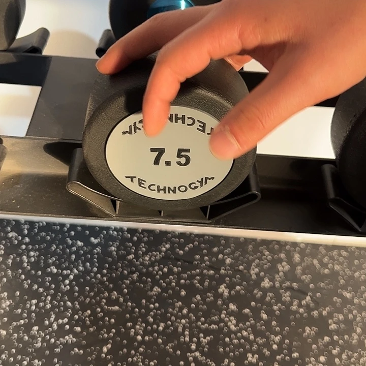 全新纯钢泰诺哑铃7.5公斤一对灰色