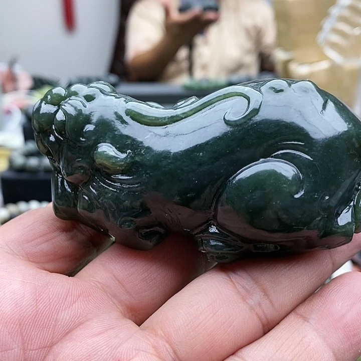 【闪购商品】未镶嵌手链和田玉貔貅290克