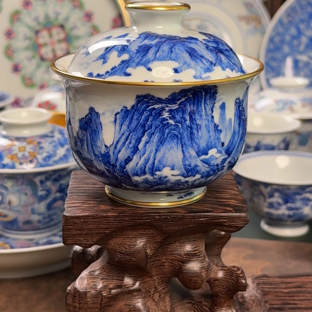 纯手工手绘陶瓷茶具