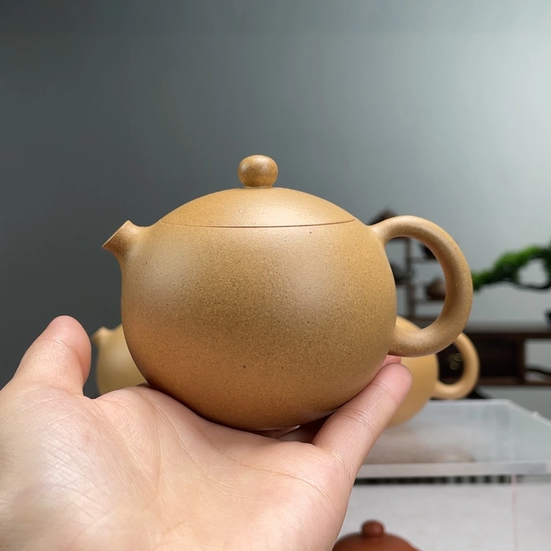【闪购商品】茶壶紫砂宗*金黄墨绿泥西施容量220cc