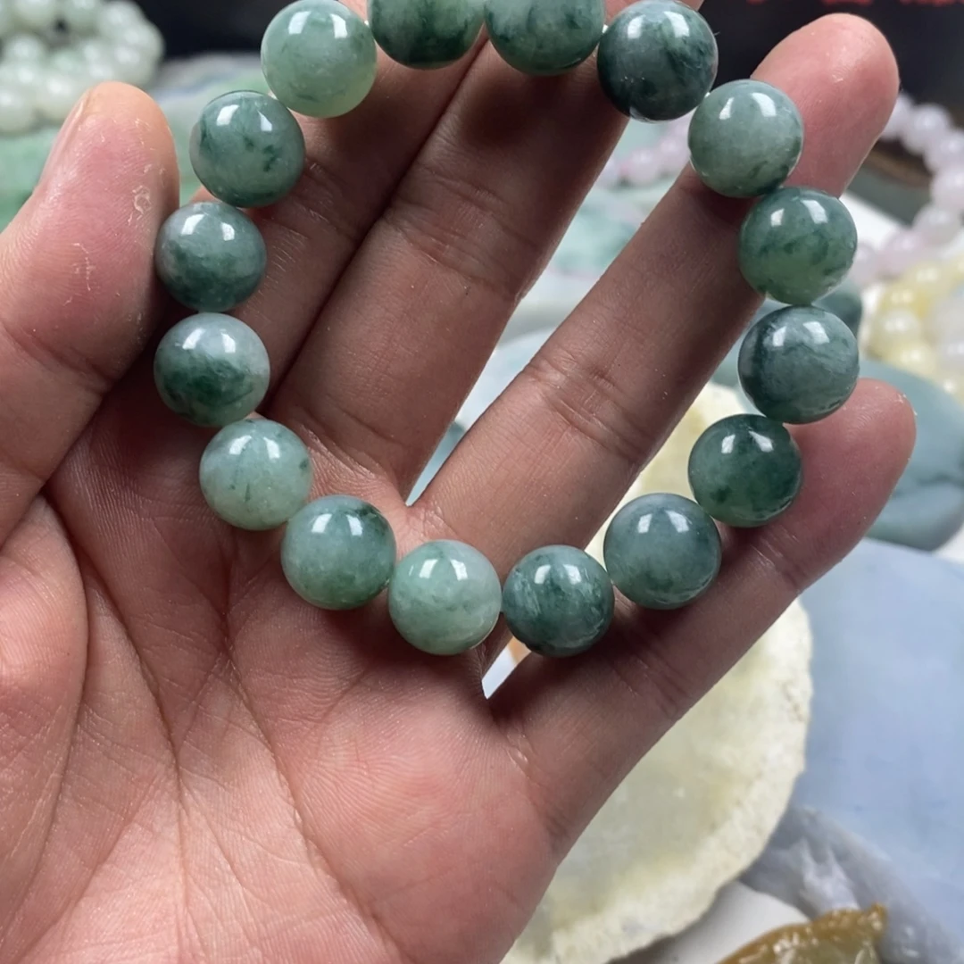 翡翠散珠天然缅甸翡翠a货手串