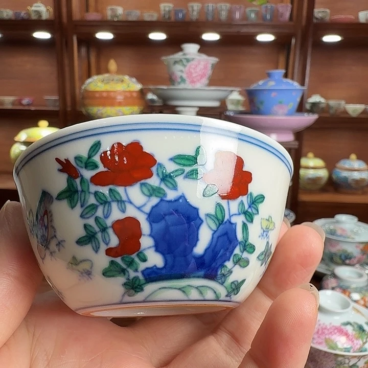 中号鸡缸杯茶室茶具主人杯