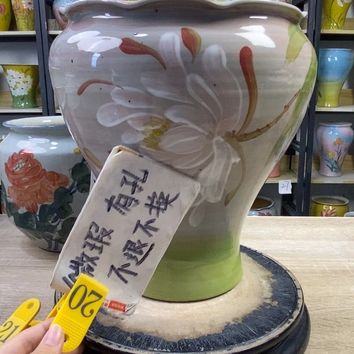 景德镇高温陶瓷花盆